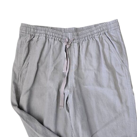 J.Crew Point Sur Seaside Joggers Pants Women's 12 Gray‎ Linen Drawstring Casual - Picture 5 of 8
